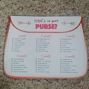 What's in your purse party game